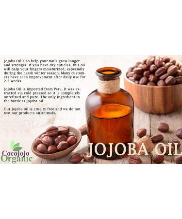 Dr Joe Lab Jojoba Oil - 100% Pure Cold Pressed Extra Virgin - Moisturizes & Nourishes Hair Skin Body Nails & Beard - 1 Gallon (128 Oz) - International Shipping Available - Buy Online on GoSupps.com