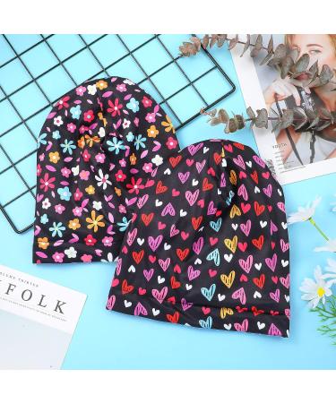 Satin Lined Kids Hair Bonnet for Sleeping - Cute Pattern, Multicoloured - Buy Online on GoSupps.com