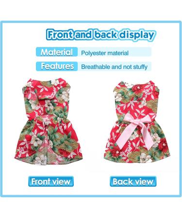 Petcute Dog Dress - Elegant Flower Tutu for Small Dogs | Summer Puppy Skirt with Bowknot | Cute Pet Clothing for Weddings & Special Occasions - Buy Online on GoSupps.com