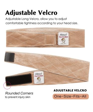 Adjustable Velvet Wig Grip Comfort Band - Headband Holder for Wigs - 2 Pack - Buy Online on GoSupps.com