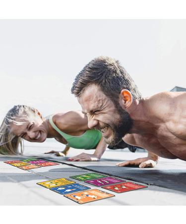 Stack 52 Bodyweight Exercise Cards | Workout Playing Card Game | Military Fitness Expert Designed | Video Instructions | Burn Fat & Build Muscle | No Equipment Needed | Bodyweight Mega Pack - Buy Online on GoSupps.com
