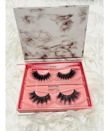 Buy GlamourGaze 3D Mink Fur Faux Eyelashes - Fluffy Black Band Lashes for Stunning Eyes | International Shipping - Buy Online on GoSupps.com