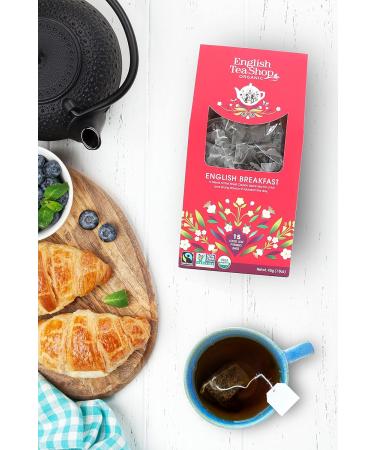 English Tea Shop Organic English Breakfast Tea (15 Pyramids) 44.9999999999999 g - Buy Online on GoSupps.com