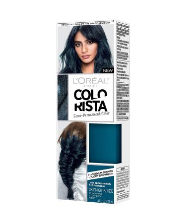 L'Oreal Paris Colorista Semi-Permanent Midnight Blue Hair Color for Brunettes - Buy Online on GoSupps.com