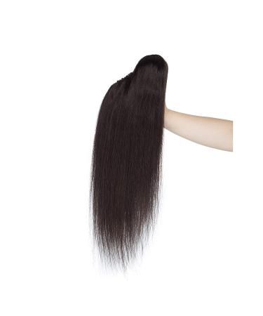 100% Remy Human Hair Ponytail Extension | 14'' Natural Black | Claw Clip-In Hairpiece for Women - Buy Online on GoSupps.com