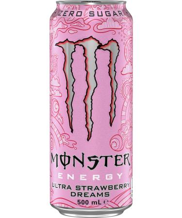 Monster Energy Drink Ultra Strawberry Dreams 24 x 500 ml - Buy Online on GoSupps.com