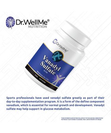 Dr.WellMe Vanadyl Sulfate 10mg - 100 Tablets | Pure Nutrition Supplement - Buy Online on GoSupps.com