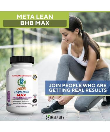 GREENVIFY Meta Lean BHB Max Dietary Supplement Maximum Strength All Natural Ingredients 60 Capsules 30-Day Supply (1) - Buy Online on GoSupps.com