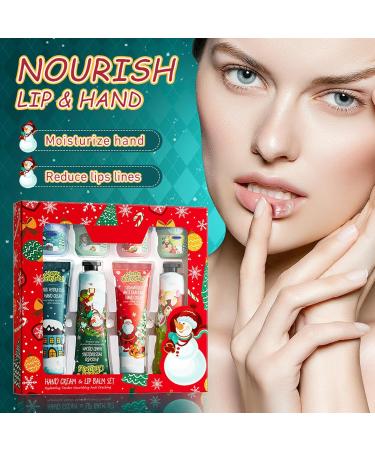 Hand Cream + Lip Balm Hand Cream Gift Set 8 Mini Travel Size Hand Lotions for Dry and Chapped Hands Moisturizing - Buy Online on GoSupps.com