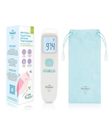 Touchless Infrared Thermometer for Adults Kids Baby - LCD Display, Fever Alarm - Non Contact Digital Forehead Thermometer (Blue) - Buy Online on GoSupps.com