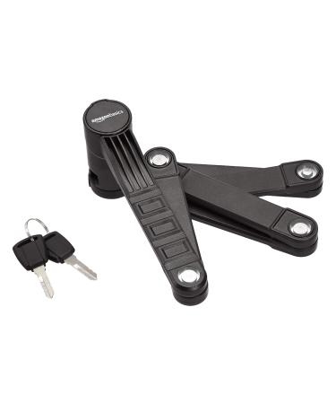 Amazon Basics Folding Bike Lock, Black, 1-Pack