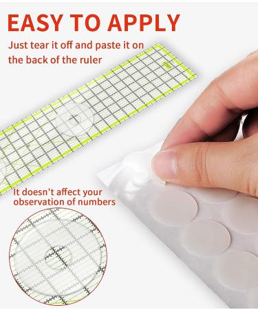 Non Slip Grips for Quilting Rulers Quilt Templates  Birllaid Non-Slip Adhesive Rings True Grips for Sewing Rulers 144 Pack(72 Large & 72 Small) - Buy Online on GoSupps.com