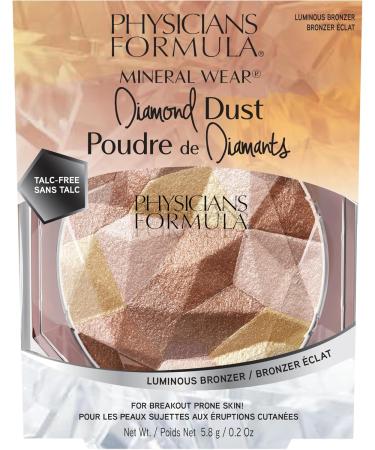  Physicians Formula Physicians Formula Mineral Wear Diamond Dust Luminous Blurring Bronzing Powder Talc-Free Powder-Serum with Diamond Dust and Vitamin E - Buy Online on GoSupps.com