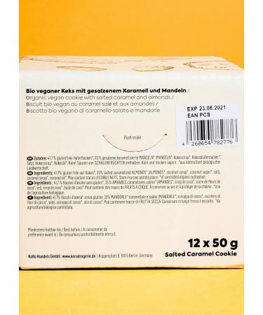 KoRo - Organic Salted Caramel Cookie 50g - Buy Online on GoSupps.com