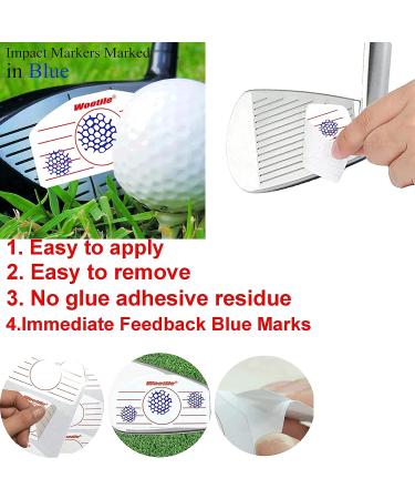 Golf Driver Impact Tape Labels 120Pcs - Swing Training Stickers for Irons & Woods | Golf Clubs Recorder for Practice & Improvement - Buy Online on GoSupps.com