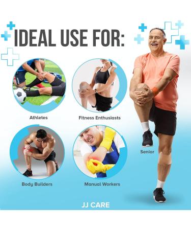JJ CARE Knee Patches - 42 Extra Strength Pain Relief Patches for Knee - 5.5 x 3.9 Arthritis, Inflammation, Sciatica Relief - Muscle & Joint Support - Buy Online on GoSupps.com