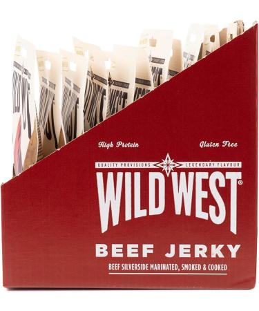 Wild West Jalapeno Beef Jerky 35g - Spicy Gourmet Snack, 12 Count Pack for a Bold Flavor Kick - Buy Online on GoSupps.com
