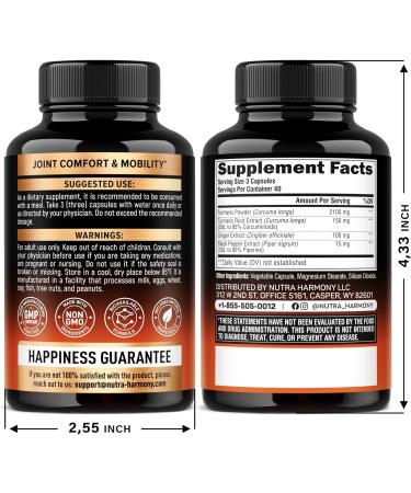 Mullein Leaf Extract & Turmeric Curcumin Capsules - Buy Online on GoSupps.com