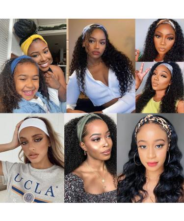 XTREND 4 Pack Fashion Headscarf Headbands for Black Women - Bohemian Style Printed Hair Accessories - Non-slip & Elastic - Ideal for Outdoor Yoga & Sports - Leopard Red Light Gray Black - 4 Pcs - Buy Online on GoSupps.com