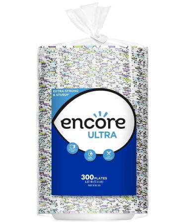 Encore Ultra Paper Dessert/Appetizer Plates, 6.87 Inch, 300 Count (Pack of 2)