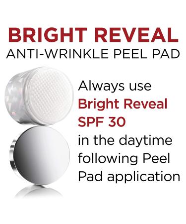L'Oreal Paris Revitalift Bright Reveal Anti-Aging Peel Pads | Glycolic Acid Exfoliating Pads | Reduce Wrinkles & Brighten Skin | 30 Count - Buy Online on GoSupps.com