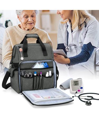Trunab Nurse Bag - Grey Nurse Tote with Multiple Pockets for Work - Buy Online on GoSupps.com