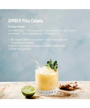 Buy Gimber Brut N 2 Organic Ginger Drink 200ml - Low Sugar New Recipe with Yuzu & Lemon | Premium Ginger Concentrate - Buy Online on GoSupps.com