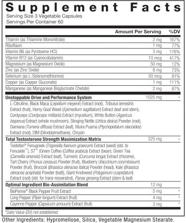 Test X180 Alpha Max 2-Pack Total Testosterone and Nitric Oxide Booster for Men with Fenugreek Seed & Tribulus to Increase Blood Flow & Improve Male Athletic Performance Force Factor 360 Capsules - Buy Online on GoSupps.com