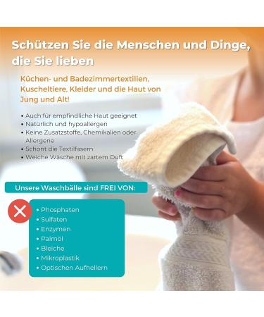  KO Waschball Refill - 240 Washes of Natural Detergent Powder | Zero Waste Lemon Scent | Gentle for Sensitive Skin | 1 Year Supply - Buy Online on GoSupps.com