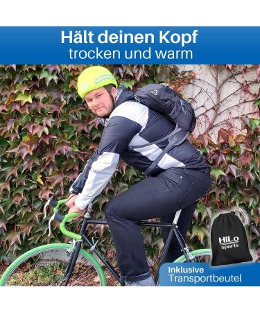 Hilo Sports Waterproof Helmet Cover with Reflectors | Neon Yellow Bicycle Helmet Rain Protection - Buy Online on GoSupps.com