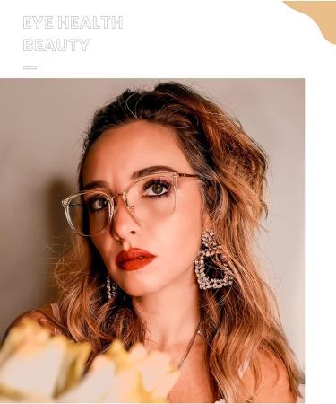 Cyxus TR90 Blue Light Blocking Gaming Glasses - Anti Headache Eyestrain Clear Frame Eyewear for Women Men - Buy Online on GoSupps.com