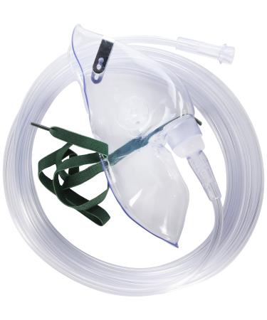Salter Labs Sa8110 Adult Elongated Mask With 7' Tubing, Elastic Strap Style,Salter Labs - Each 1