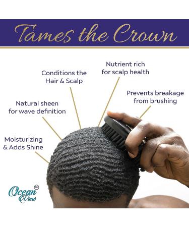 Ocean View Deep Waves Pomade: Natural 360 Wave Grease for Men - Shea Butter, Beeswax, Moisture Control, Silky Shine - 4 oz - Buy Online on GoSupps.com