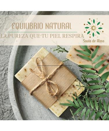  Savia De Alma Pack 2 Handcrafted and Vegan Tea Tree Soap Face Hand and Body Soap | Antibacterial Purifying and Biodegradable | Made in Spain with Natural Ingredients | 100 - Buy Online on GoSupps.com