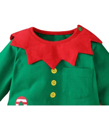 Likpoja Baby First Christmas Elf Outfit - Santa Costume with Elf Hat for Toddler Boys & Girls 6-9 Months - Buy Online on GoSupps.com