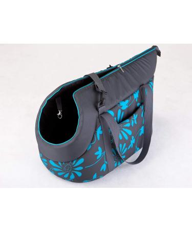 PillowPrim Dog Bag Carrier for Small & Medium Dogs Puppies & Cats - Stylish Blue Flowers - Ideal for Walking - Size SL - Only 26 90  - Buy Online on GoSupps.com