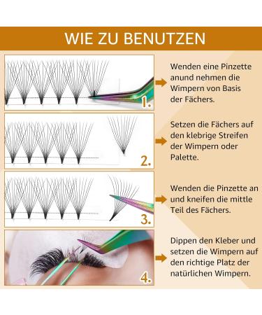 Buy 10D-C 0.05mm Pointed Base Eyelash Extensions - 3D 4D 6D 10D Volume C&D Curl | International Shipping - Buy Online on GoSupps.com