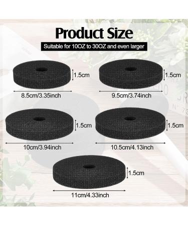 5 Pcs Tumbler Protector Inserts for DIY Cup Turner - 10oz to 30oz Sizes - Black - Buy Online on GoSupps.com
