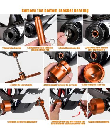 OugeWood Bicycle Bottom Bracket Tool Kit - Bearing Press & Removal Tool for BB86/BB30/BB91/BB92/PF30/92/386 - Buy Online on GoSupps.com