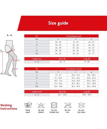 Buy Lauma Medical Compression Stockings 23-32 mmHg Class 2 - Lace Strips - XXL Black for Varicose Veins & Leg Swelling - International Shipping - Buy Online on GoSupps.com