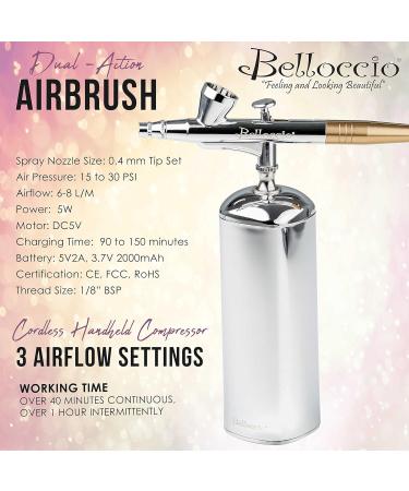 Buy Belloccio Cordless Handheld Airbrushing Makeup System - Rechargeable 15-30 PSI for Makeup Art & Crafts - Global Shipping Available - Buy Online on GoSupps.com