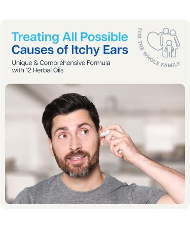 Naveh Pharma Itchy Ears Remedy 30ML - Ear Cleaning & Itch Relief Spray for Eczema Treatment, Clogged Ear Relief, and Ear Wax Removal - Buy Online on GoSupps.com