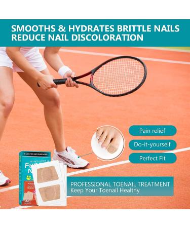 32Pcs Nail Repair Patches - Extra Strength Toenail Fungus Treatment for Damaged Nails - Buy Online on GoSupps.com