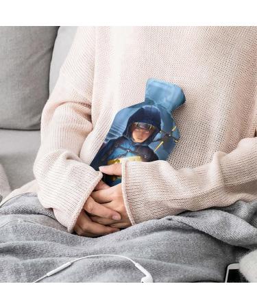 Anime Boy Hot Water Bottle with Plush Cover | Hand Warmer for Adults & Kids | 26.5x15.3cm | International Shipping - Buy Online on GoSupps.com
