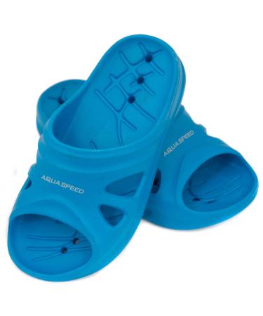 Aqua Speed flip -flop + microfiber towel |Ladies |Men |Shower sandals |Bathing flaps |Swimming pool shoes |Sauna shoes |Bathing shoes |Sauna sandals |Shower shoes |Sliders |Slide |Slipper 29 EU Florida children 01