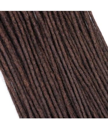 Huarisi 100% Human hair Dreadlocks Extensions for Black Women 12 inch 60 Strands 0.4cm Brown Afro Kinky Hair Fashion Handmade Permanent Loc Extensions Real Hair for Man (#4 60 Locs) 12inch 60 Locs #4 0.4cm - Buy Online on GoSupps.com