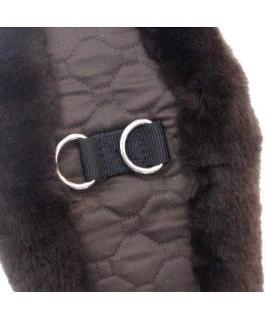 Merauno Lambwolle Konturgurt - Premium Short Dressage Belt | Anatomically Concave | Quality Merino Wool | Slip Resistant in Nature Black Brown & Anthracite - 60cm 24 Brown - Buy Online on GoSupps.com