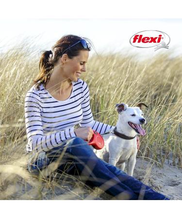 Buy Flexi Classic Retractable Dog Leash - Ergonomic Durable Tangle-Free for Dogs Up to 20 kg - 4.8 m | Size M Black - Buy Online on GoSupps.com