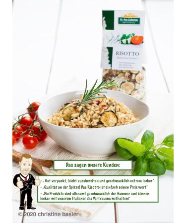 Dr.Ana Collection Italian Risotto Mediterrana Herbs - Vegan Ready-Made Mix (6-Pack) | 100% Original Arborio Rice No Additives | Italian Specialty (6 x 200g) - Buy Online on GoSupps.com