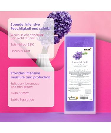 Pulox Lavender Paraffin Wax 450g - Nourishing Wax for Paraffin Baths & Warmers | International Shipping - Buy Online on GoSupps.com